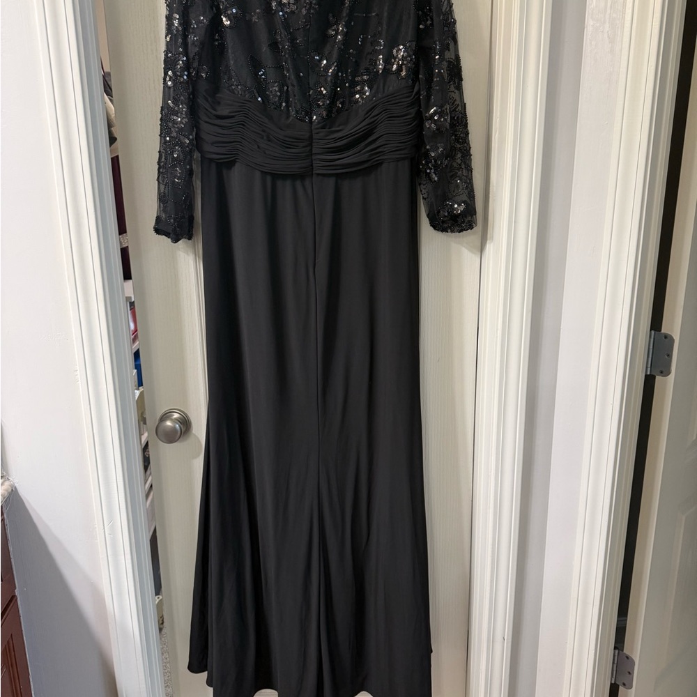 Mac Duggal Elegant Black Sequin Gown
